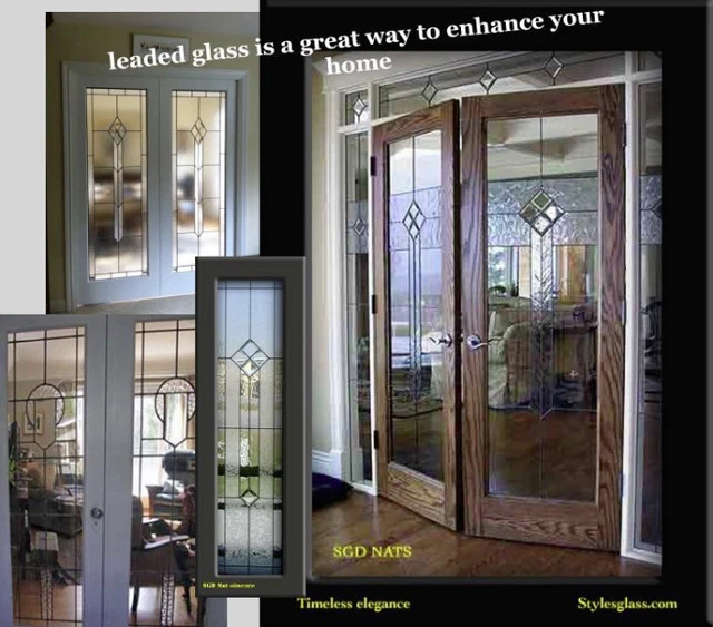 Beautiful Leaded Glass Interior designer Door FD0171 3