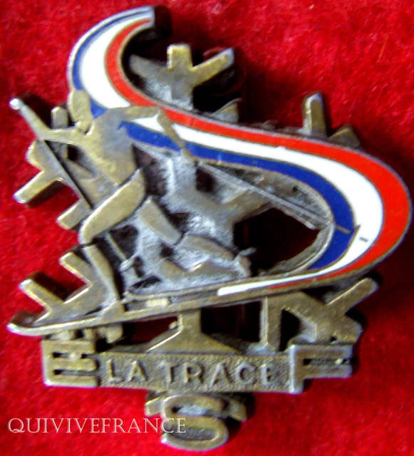 BROCHE SKI ECOLE DE SKI FRANCAIS NO PIN S FLECHE DE BRONZE