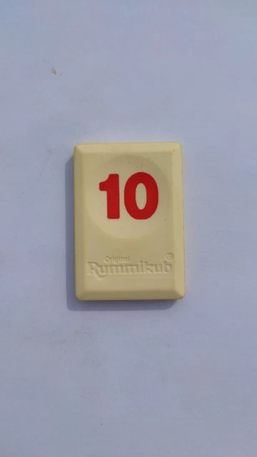 Tuile Chiffre 2 Rouge Rummikub - Version De Voyage - Dimensions 2.5x1.7 Cm - Occasion