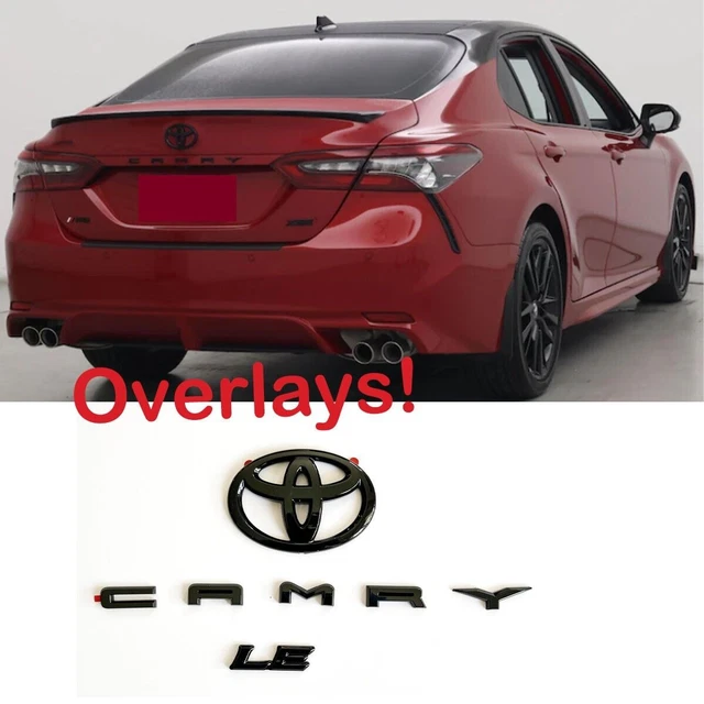 Toyota Camry Emblem Overlay Gloss Black Emblem Overlay Kit For 2018-2023 Toyota Camry SE - PT948-03191-02 Complete Engines For Toyota Camry