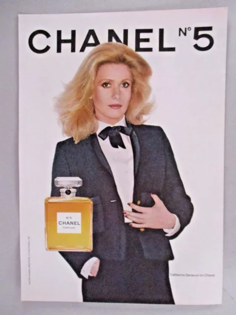 CATHERINE DENEUVE FOR Chanel No. 5 Perfume PRINT AD - 1979 $9.99
