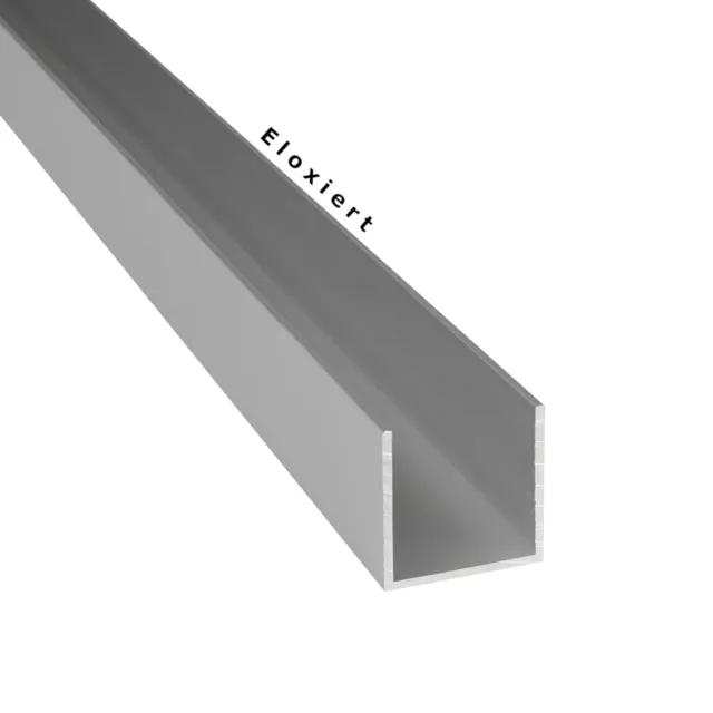 Aluminium Profil U Anodisé Longueur: 1-3 M Alu Pour Panneaux de Particules