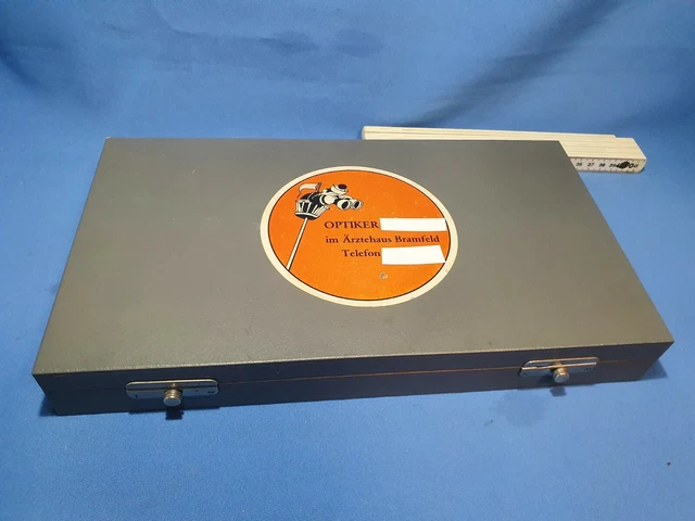 Carl Zeiss Jena Fernrohrbrillen-Probiersatz, Augenarztbedarf mit Original Box 3
