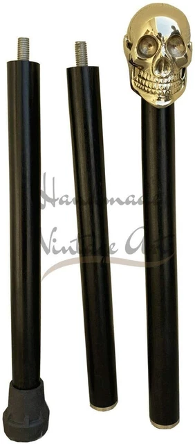 Walking Stick for Men, Women, Old People Wooden Walking Stick Brass Handle Gift