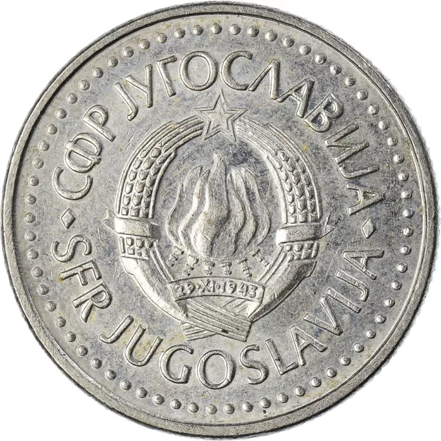 [#928590] Coin, Yugoslavia, 10 Dinara, 1985
