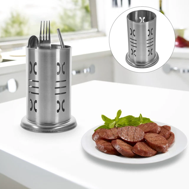 Bastoncini da pranzo in acciaio inossidabile supporto utensili da cucina lavandino stoccaggio