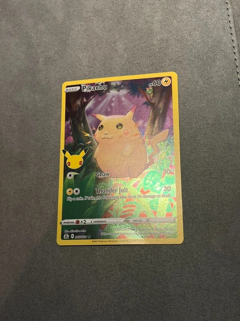 CARTE POKÉMON PIKACHU - 005/025 - Épée et Bouclier Celebrations FR🔥 EUR ...
