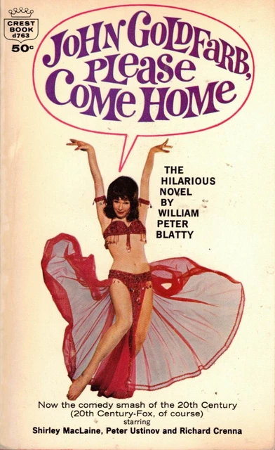 Crest paperback book John Goldfarb Please Come Home  movie  tie in