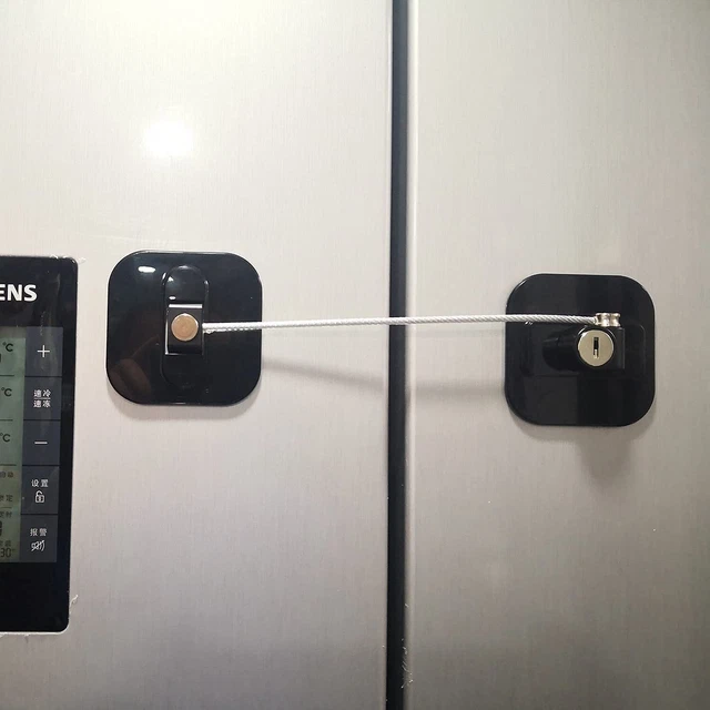 Upgraded Child Safety Lock, Mini Fridge Lock for Toddlers, Refrigerator ...