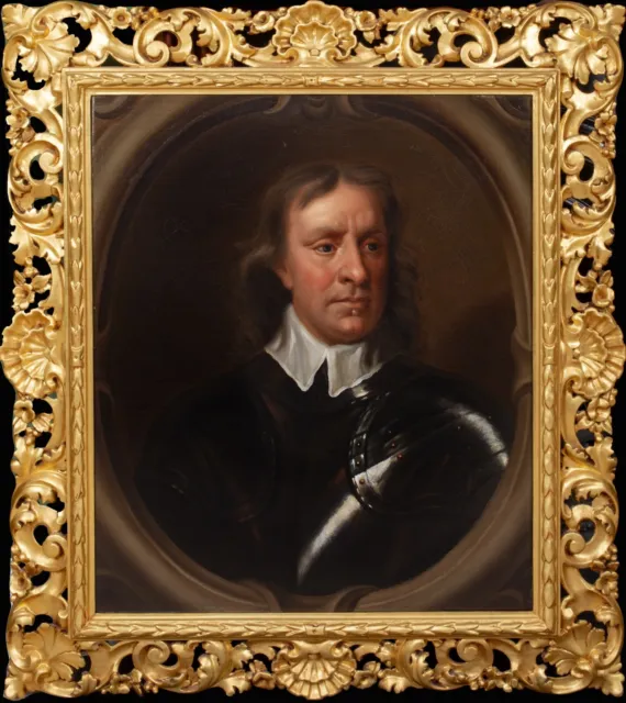 Large 17th Century Portrait Of Sir Oliver Cromwell (1599-1658) SIR PETER LELY