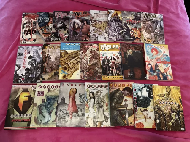 Fables by Bill Willingham Vol 1-22 Complete TPB Set!
