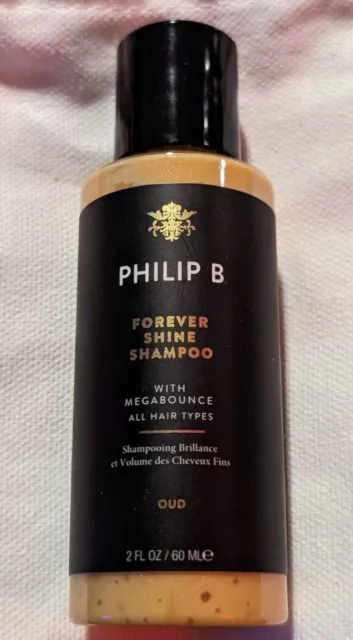 NEW & SEALED Philip B. Forever Shine Shampoo 2 fl oz / 60 ml Deluxe Travel Size