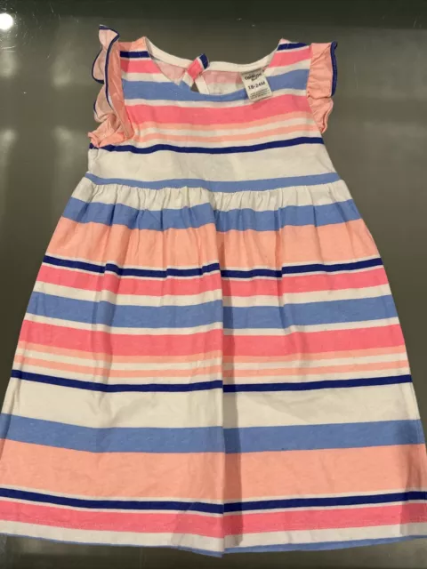 Oshkosh B’Gosh Girls 18-24 Months Striped Summer Flutter Sleeve Dress