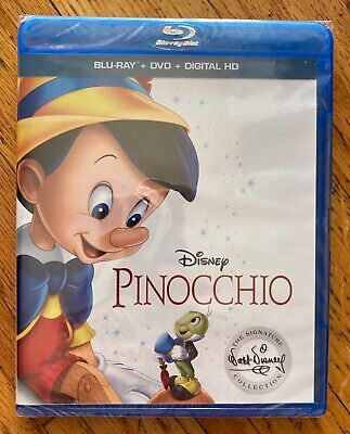 Pinocchio (Blu-ray/DVD/Digital HD) Disney sealed Signature Collection