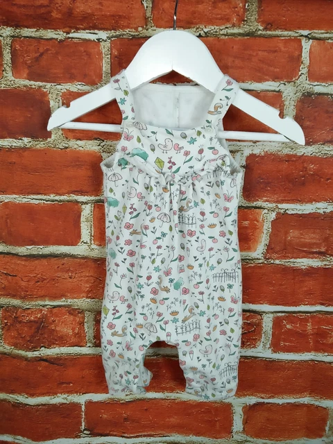 Abito Tuta Da Pigiama Bambina Età 0-3 Mesi M&S Next Romper Babygro 62Cm 2