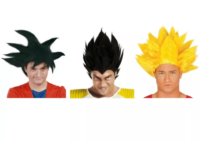 Men's Goku Super Saiyan Cosplay Wig Japanese Anime Costume Short Hair Wig