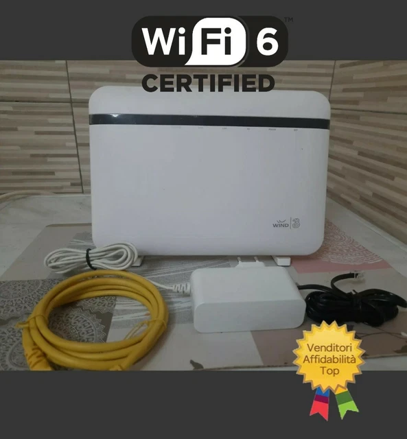 MODEM ROUTER  WIND3 HUB WiFI 6 DX5401  FIBRA ADSL WIND3 HUB ZYXEL  FTTC FTTH