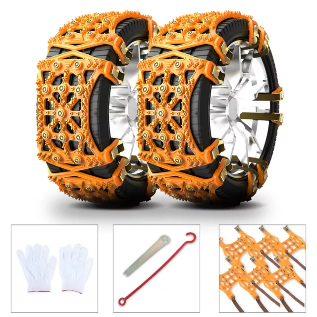 For Toyota Tacoma 6x Car Wheel Snow Tire Anti-Slip Chains Mud Emergency Security 2