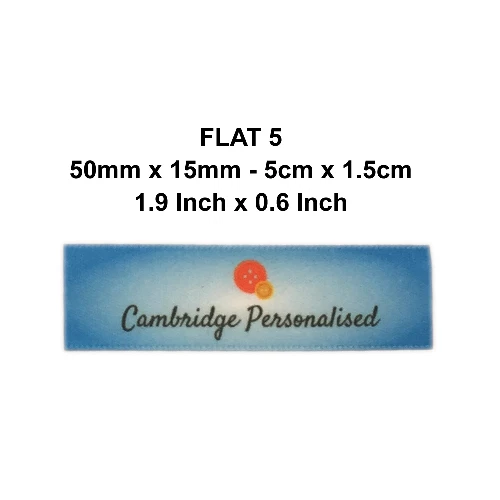 15mm x 50mm Personalised Clothing Garment Label Craft Business Sew In Handmade