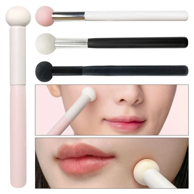 Puff esponja redonda base cepillo cabeza de hongo puff maquillaje esponjas