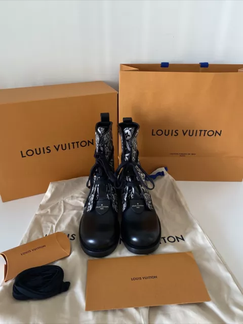 Louis Vuitton Metropolis Flat Ranger, Black, 37.5