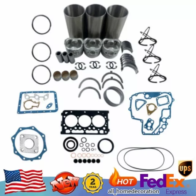 STD Engine Cylinder Overhaul Rebuild Kit Replacement Fits For Kubota D722 Engine