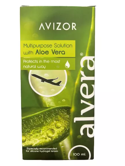 Contact Lens Solution with Aloe Vera - Avizor Alvera Multipurpose Solution 100ml