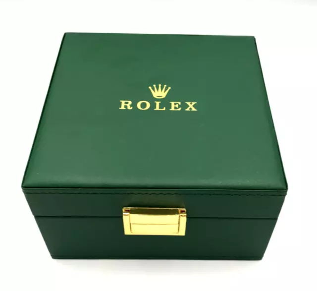 Rolex Pre Owned Watch Box Complete With Outer Green Card Box