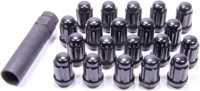 Gorilla 21123BC Small Diameter Acorn Black 5 Lug Kit 12mm x 1.25 Thread  -QTY 20