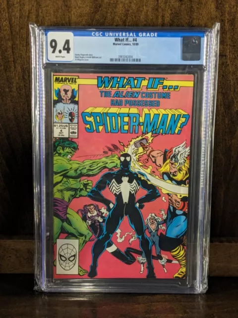 What If... #4 1989 The Alien Costume Had Possessed Spider-Man?  CGC 9.4 GRADED
