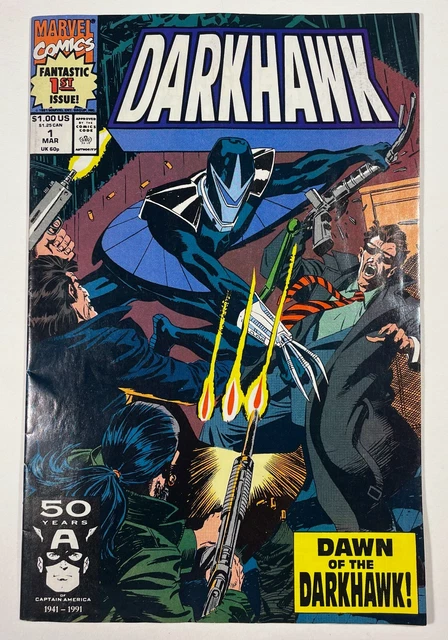 Darkhawk #1 Marvel Comic 1st Full appearance & Origin Darkhawk March 1991