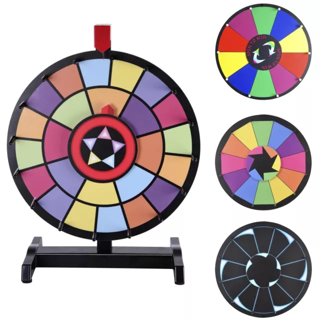 15" Tabletop Color Prize Wheel Spin Fortune Win Game Tradeshow Party Carnival