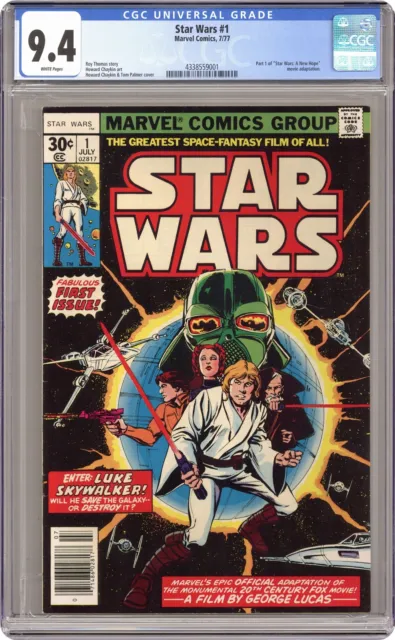 Star Wars #1 1st Printing CGC 9.4 1977 Marvel 4338559001
