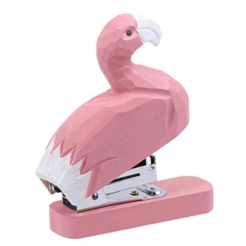 Mini Stapler Creative Wooden Animal Shape Stapler for School Office