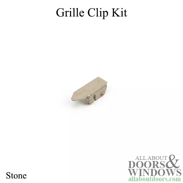 Grille Clip Kit - Woodwright Picture and Transom Windows - Stone