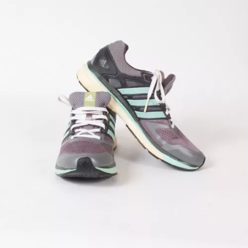 Adidas Supernova Glide Boost Womens Size 9 Running Shoes Grey Teal
