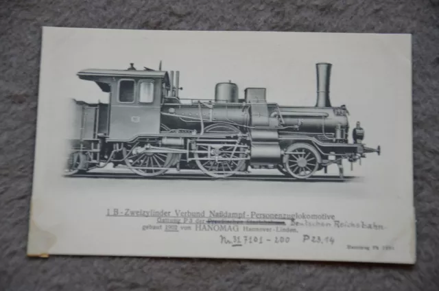 37326 Ak Naßdampf Dos Cilindros Personenzuglokomotive Prusiano