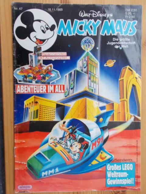 Comics, Hefte, MICKY MAUS, Band Nr. 47/1989, ohne Beilage, Walt Disney, Ehapa