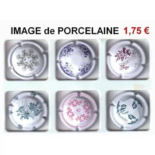 IMAGE DE PORCELAINE - capsules de champagne générique