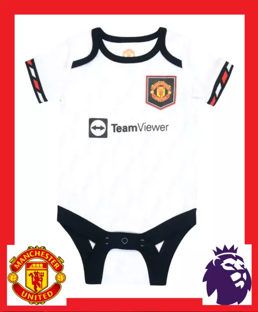 ⚽️Manchester United FC⚽️Authentic⚽️Babys Away Kit Vest⚽️12-18 Months⚽️New⚽️16⚽️