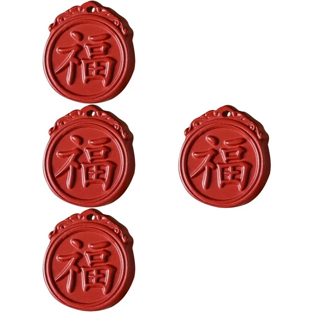 4 Pieces Accessories 2023 Year Charms Pendants Zodiac Rabbit Figurine