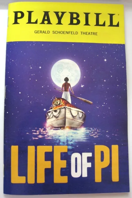 Broadway Playbill LIFE OF PI Gerald Schoenfeld Theatre April 2023