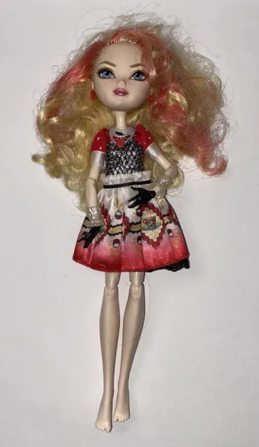 Ever After High Doll - Apple White - Blonde & Pink Hair - Mattel - Played With