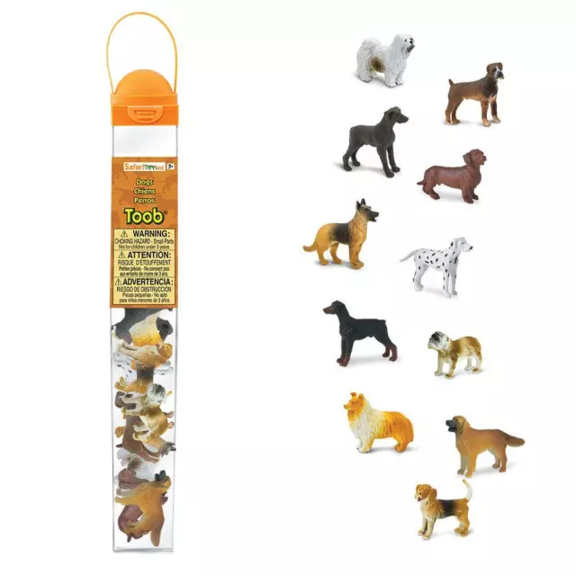 Safari Ltd Dogs TOOB® Miniature Toy Figurine Set for Kids