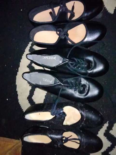 tap dancing shoes capezio 3 pairs size 5 nice