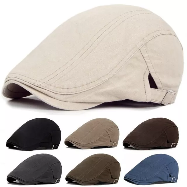 Adjustable Newsboy Hats Warm Cotton Hat Flat Beret Ivy Cap Cabbie Caps Golf Hats