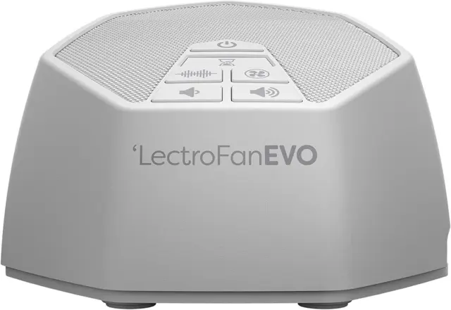Máquina de sonido de ruido blanco LectroFan Evo con 22 ventiladores y sonido únicos sin bucle