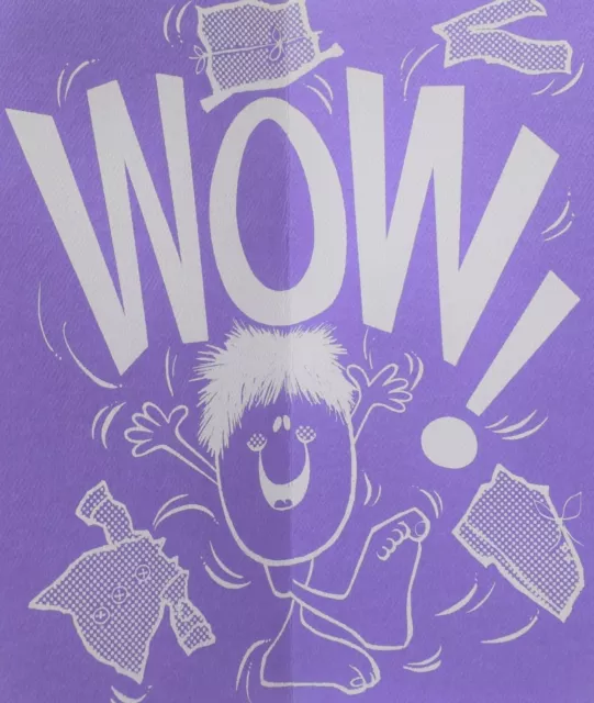 Humour Purple Greetings Cards Vintage 60s/70s Funny WOW Message Wishing Cards 16 5