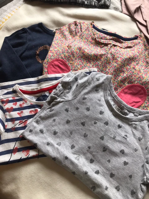 Girls Age 5 bundle 6 Items Long Sleeve Tops/T Shirts Good Condition