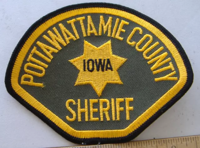 Pottawattamie   County Sheriff   Iowa  Sheriff Fabric Patch